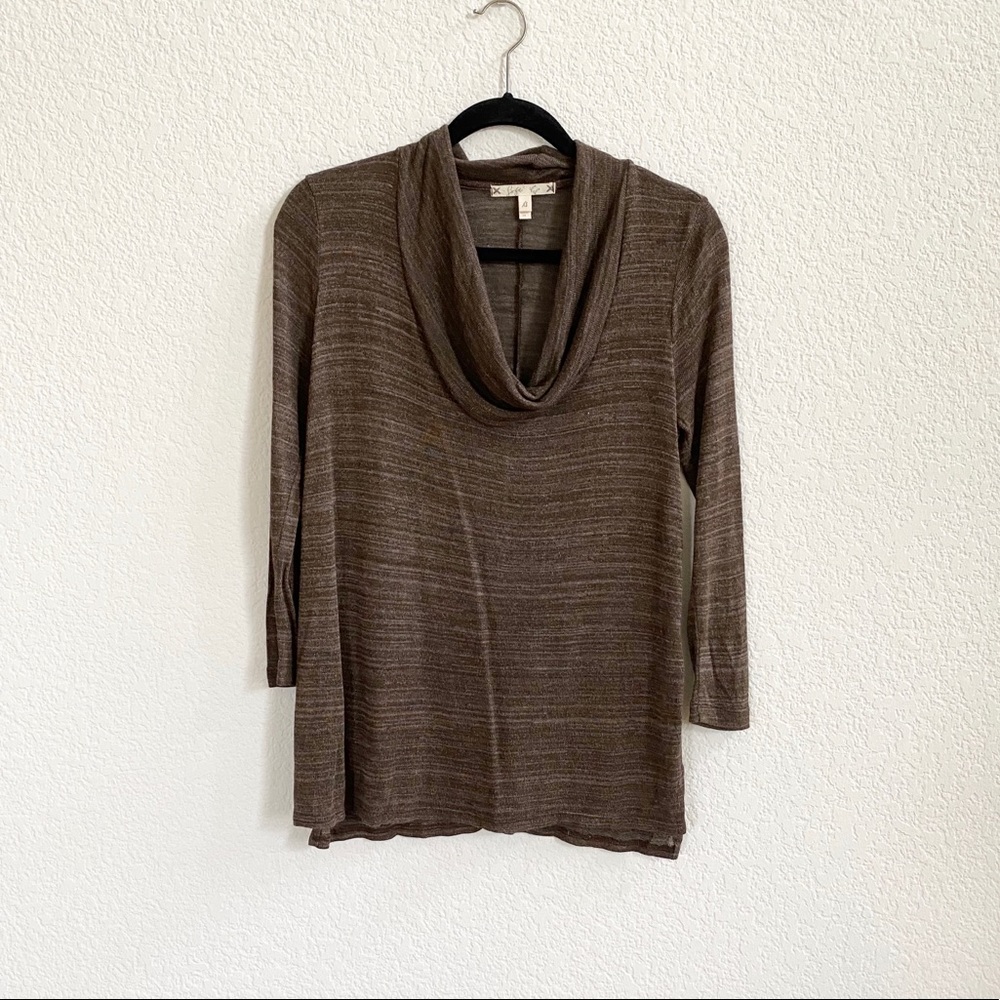 Joie soft brown cowl neck sweater XS
